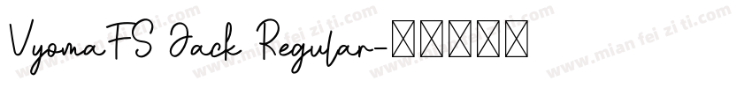 VyomaFS Jack Regular字体转换